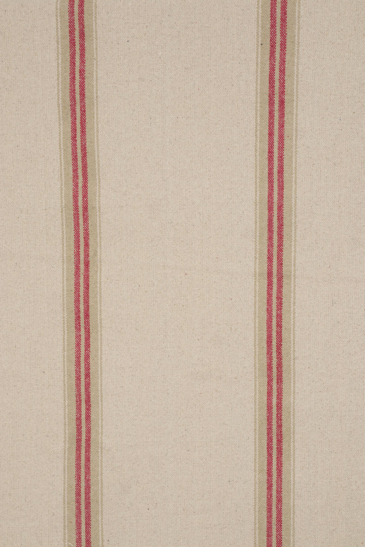 Donan Stripe Red Fabric