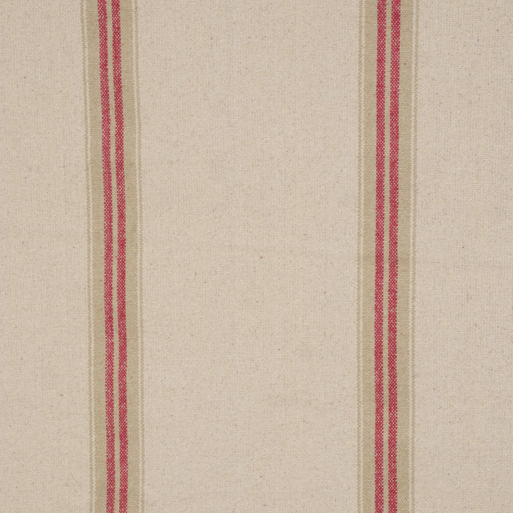 Donan Stripe Red Fabric