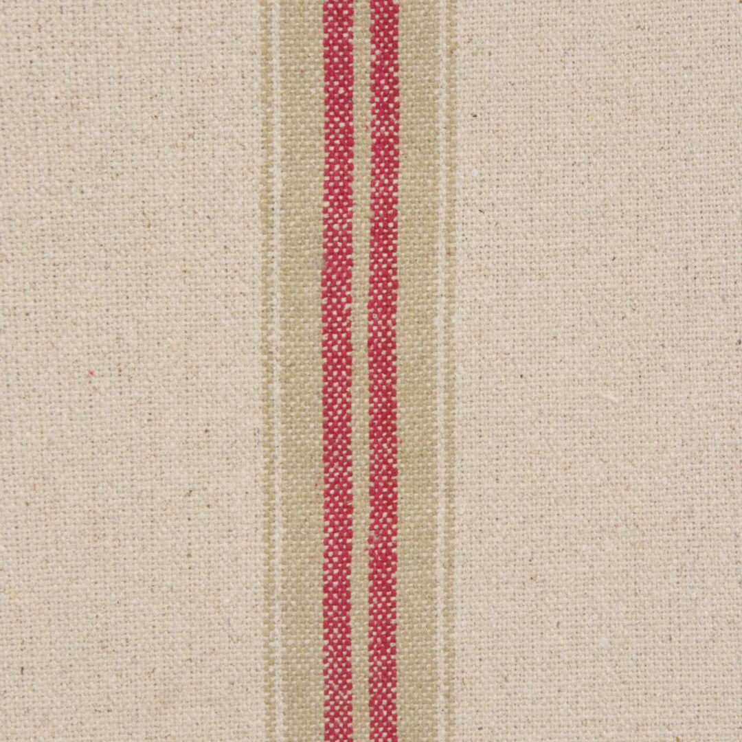 Donan Stripe Red Fabric