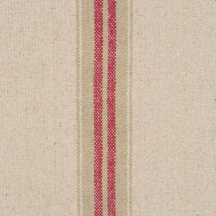 Donan Stripe Red Fabric