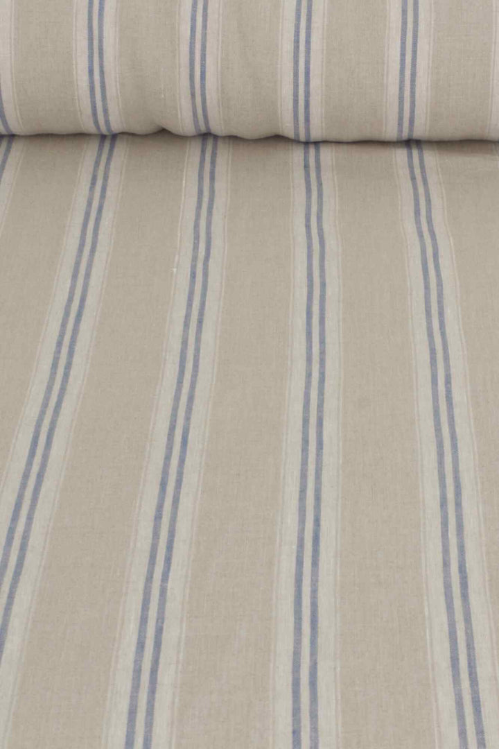 Oslo Stripe Blue Fabric