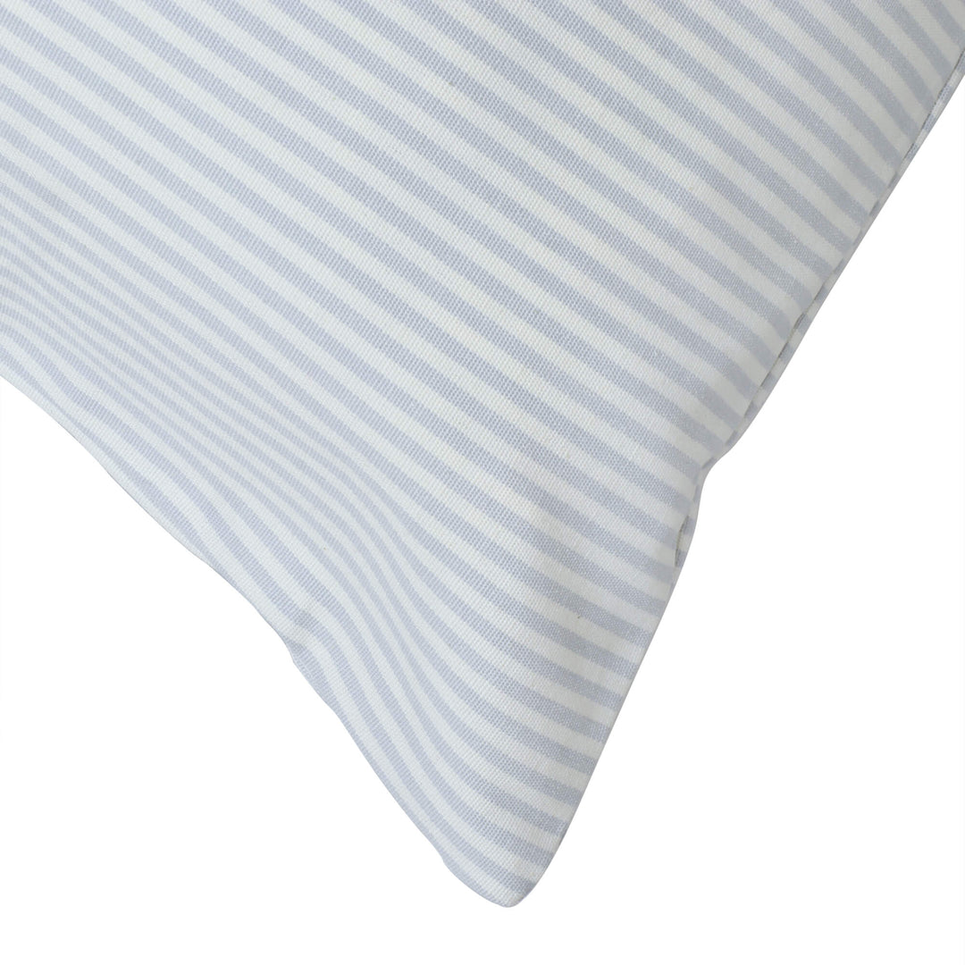 Pinstripe Baby Blue Cushion Cover 22"