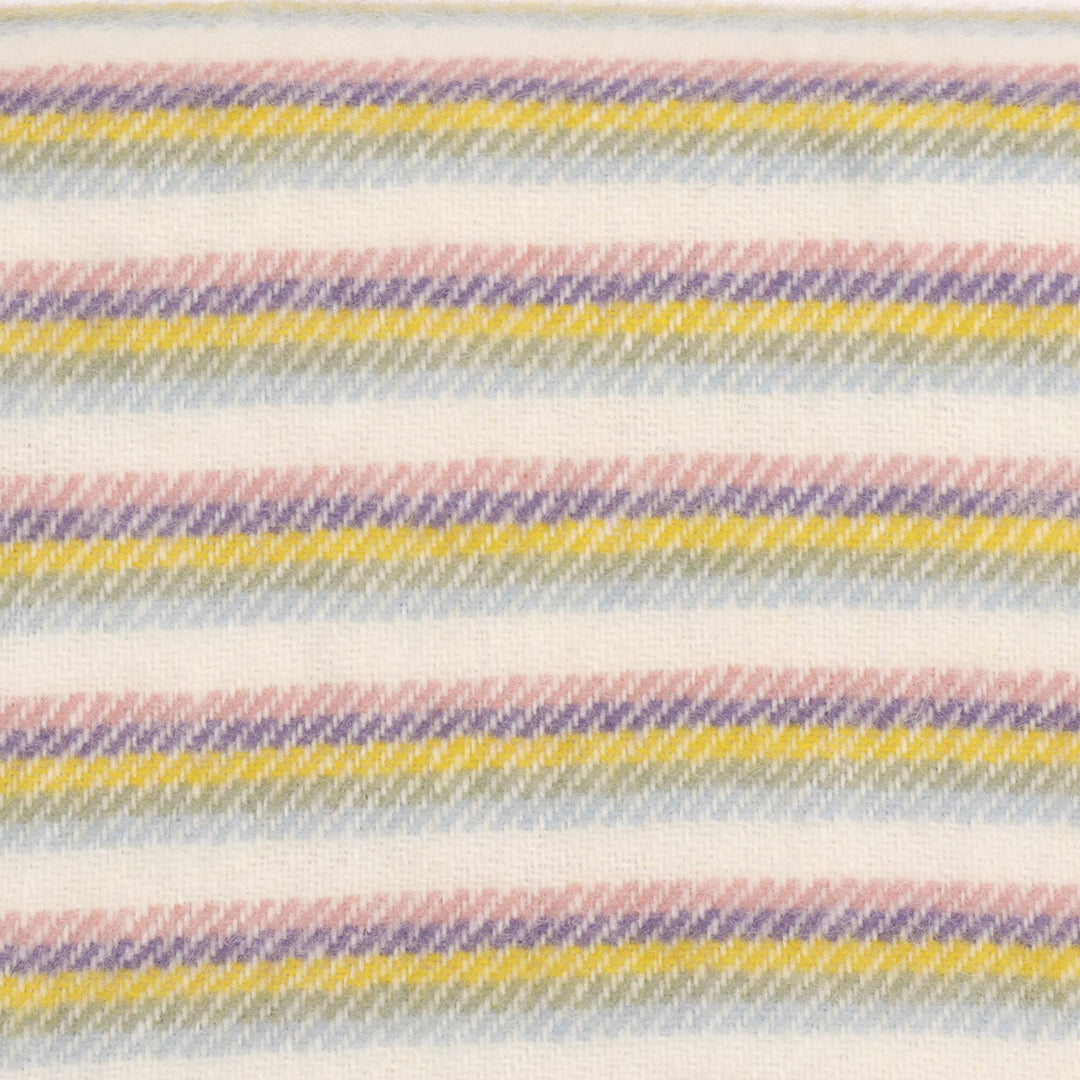 Tweedmill Stripe Wool Throw Sunset