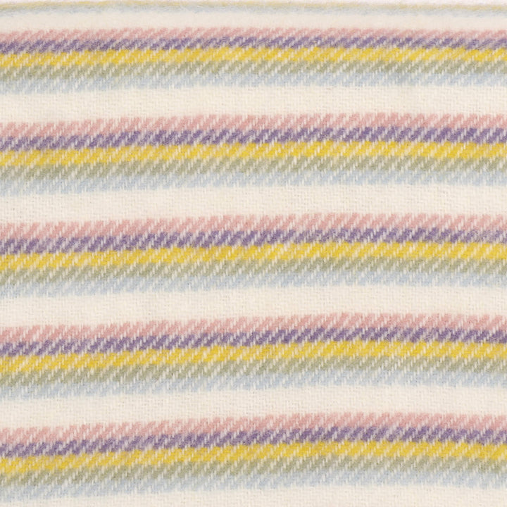 Tweedmill Stripe Wool Throw Sunset