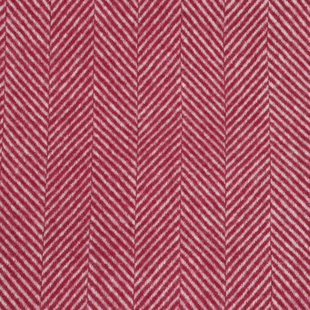 Tweedmill Fishbone Crimson Blanket Stitch Throw