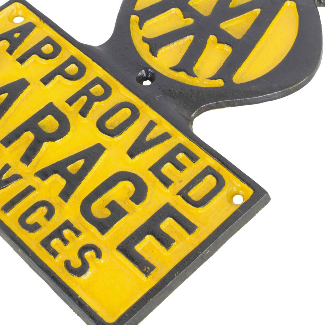 AA Garage Cast Iron Wall Sign