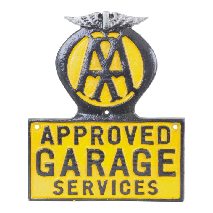 AA Garage Cast Iron Wall Sign