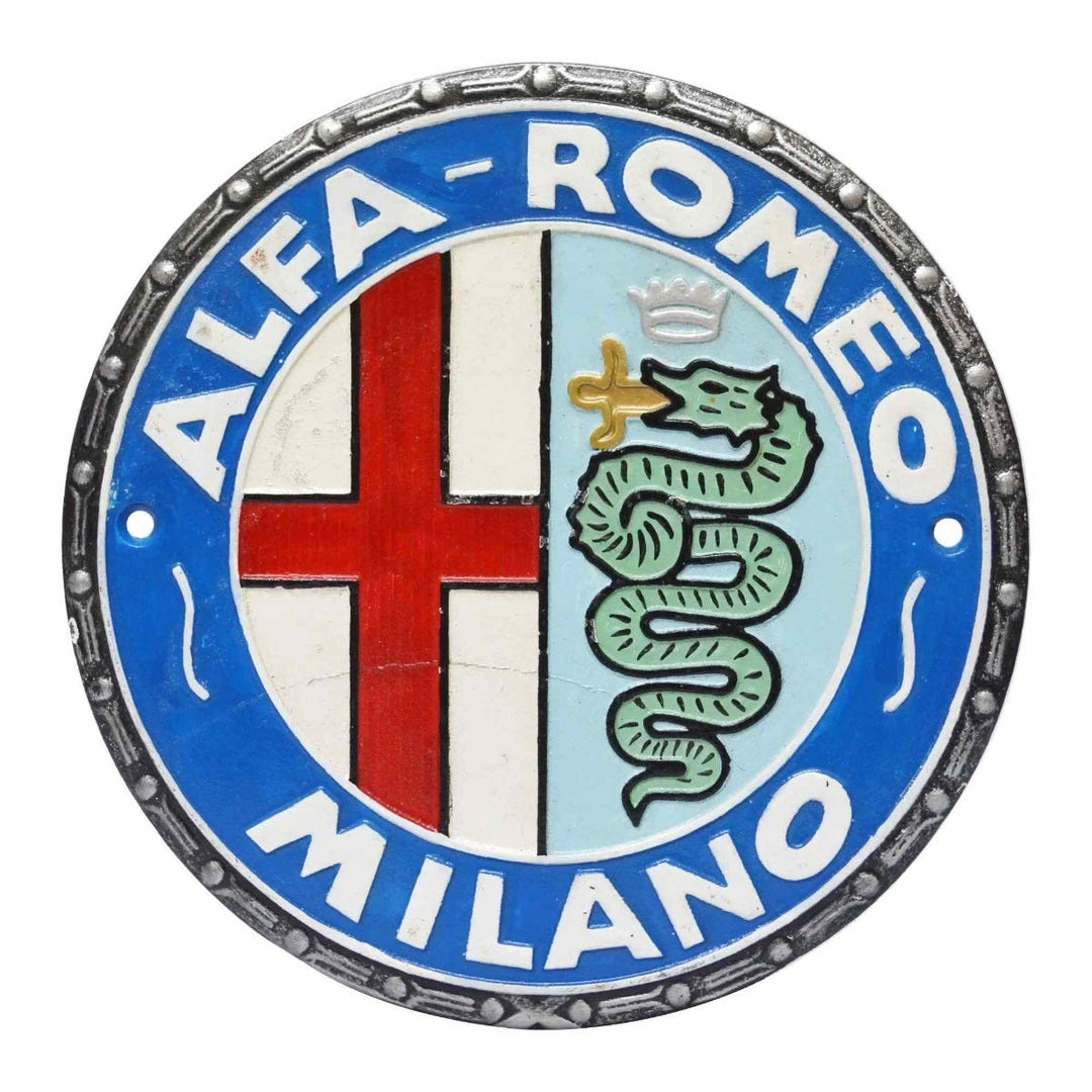 Alfa Romeo Cast Iron Wall Sign