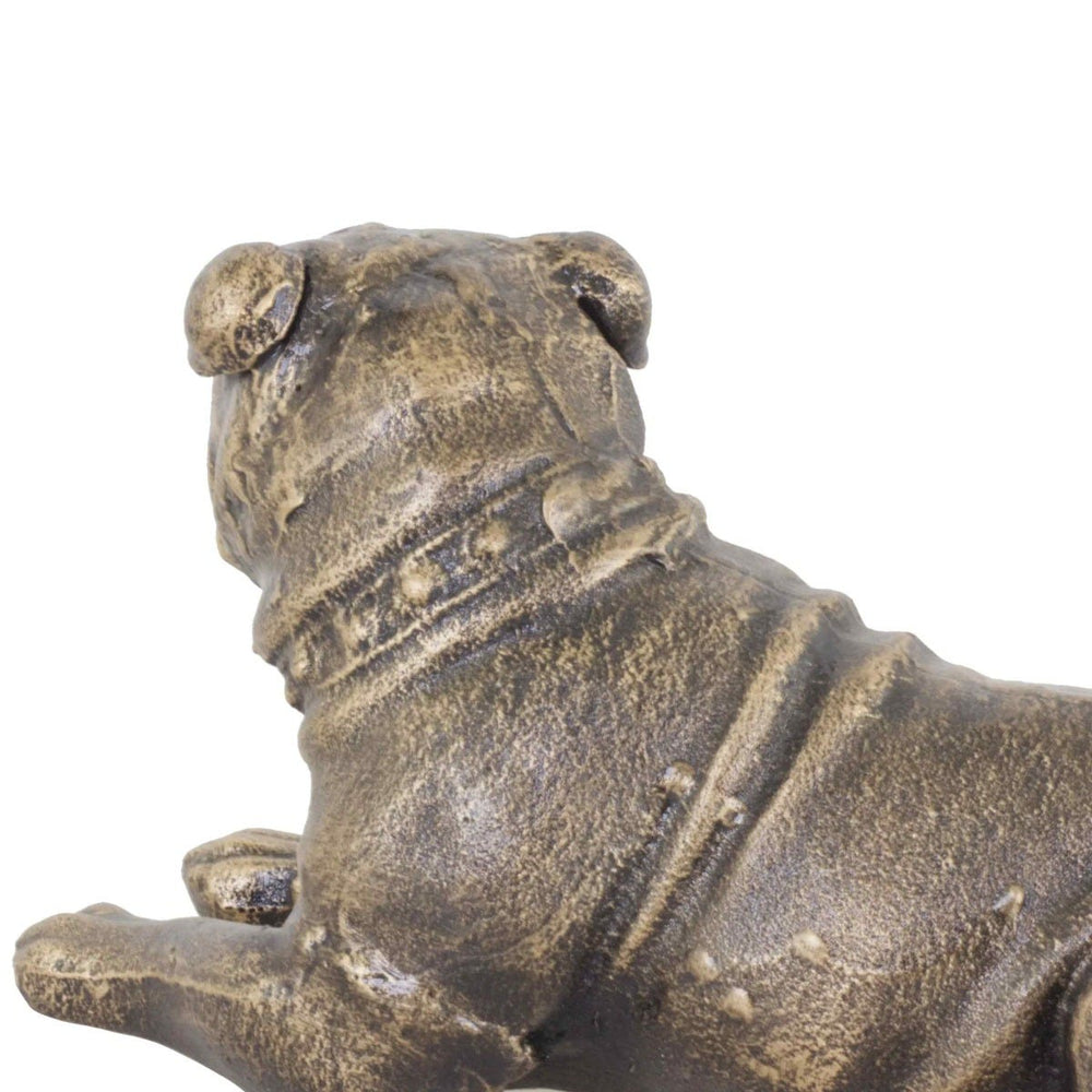 Antique Bronzed Bulldog Ornament