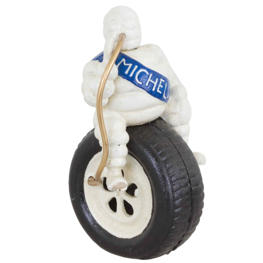 Bibendum Michelin Man Sitting on Tyre Cast Iron Ornament 24cm