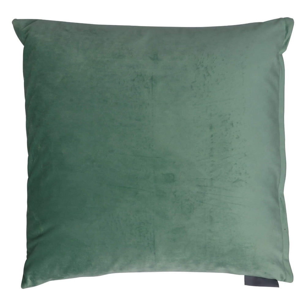 Orangutan Forest Aqua / Blue Velvet Cushion