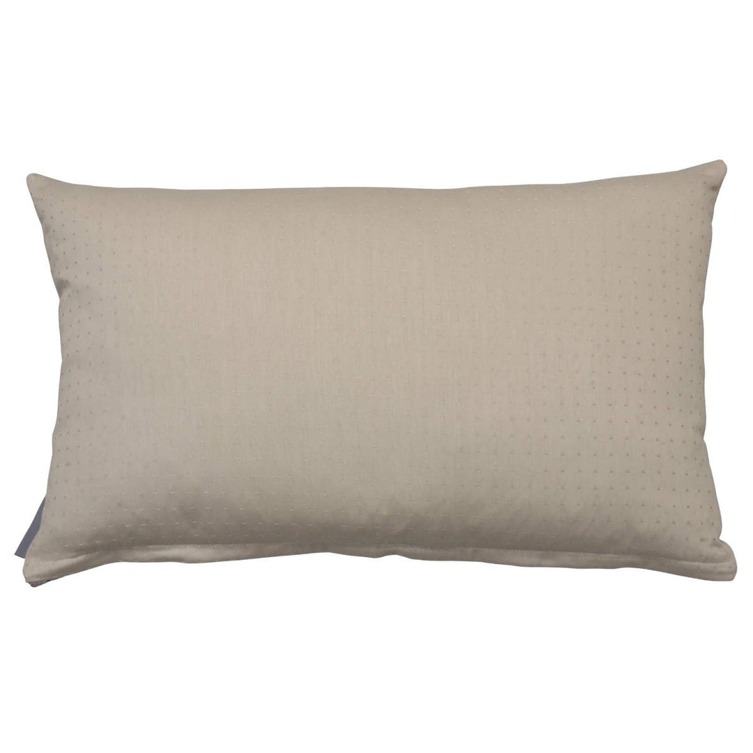 Flourish Feather Embroidered Oblong Cushion