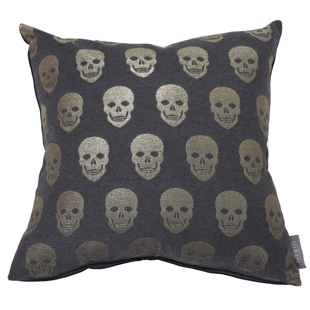 Glitter Skull Cushion