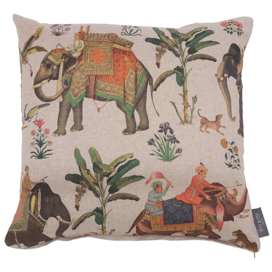 Indian Elephants Cushion