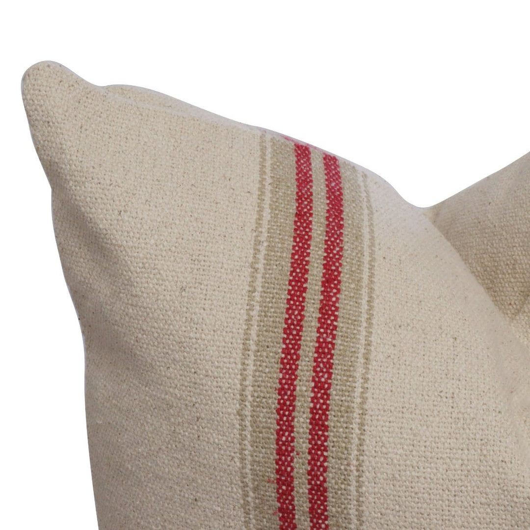 Donan Stripe Red Cushion