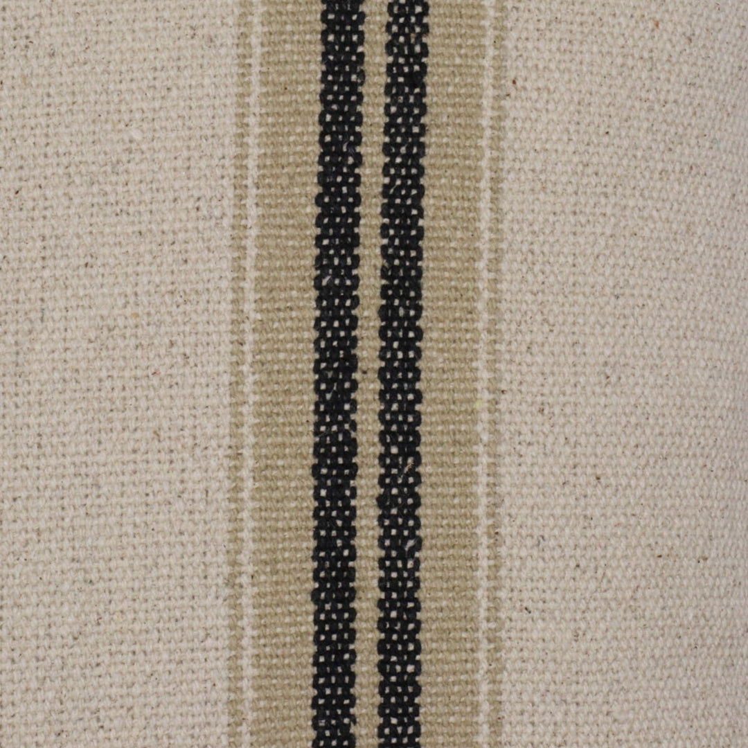 Donan Stripe Ebony Cushion