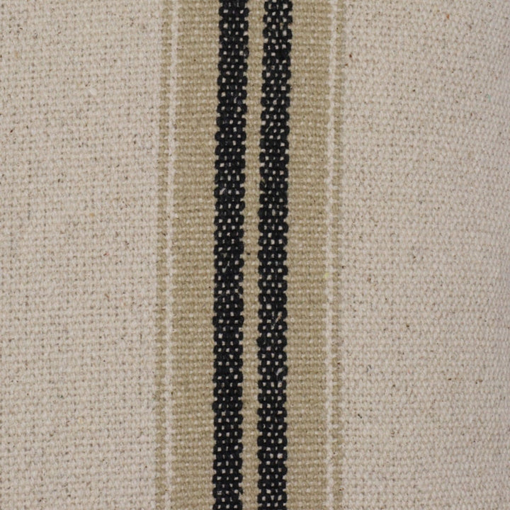 Donan Stripe Ebony Cushion