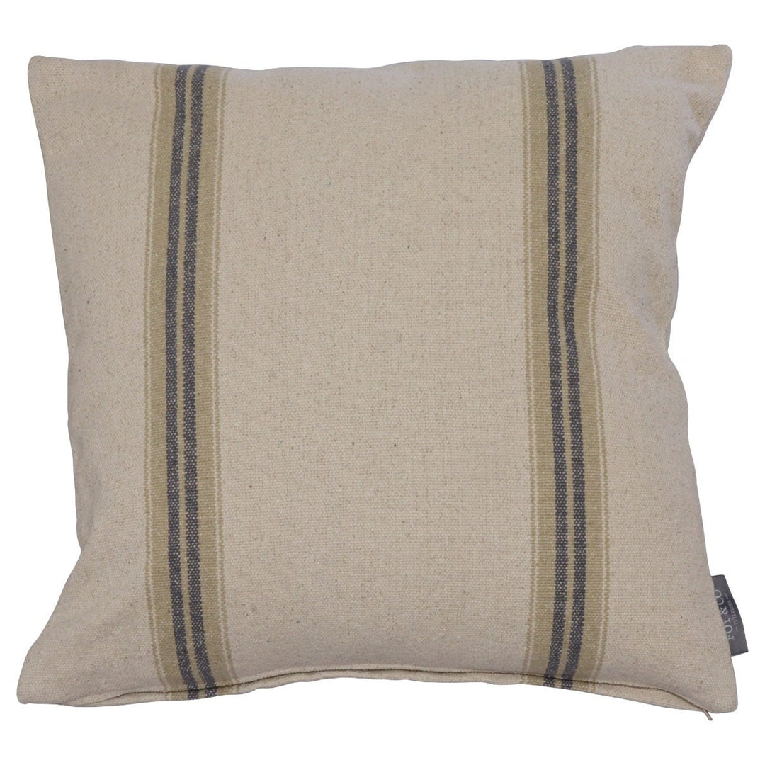 Donan Stripe Grey Cushion