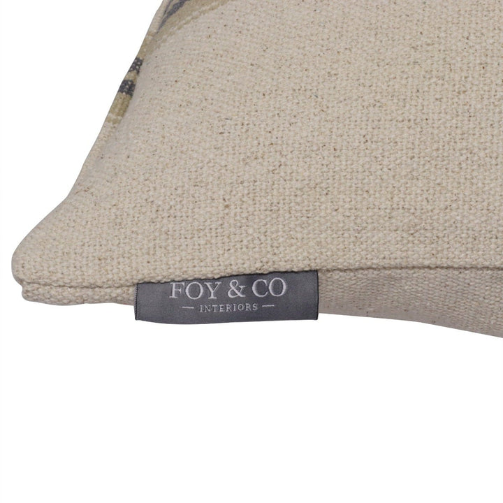 Donan Stripe Grey Cushion