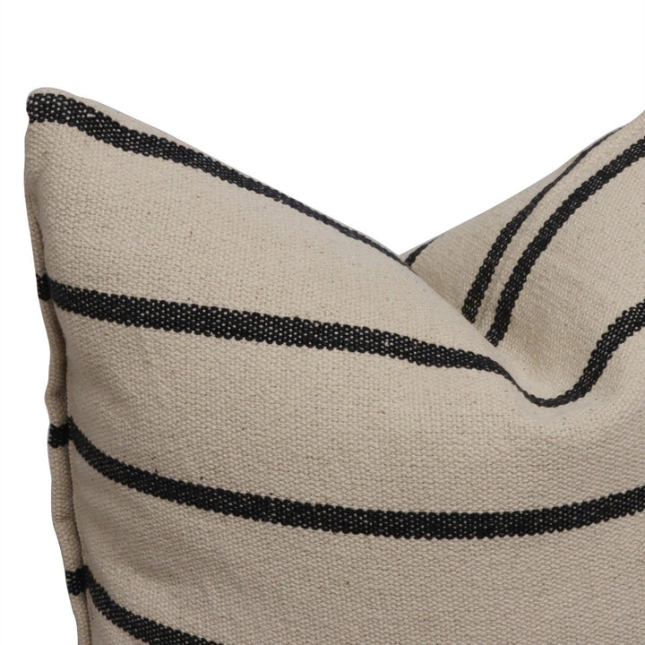 Austin Stripe Charcoal Cushion