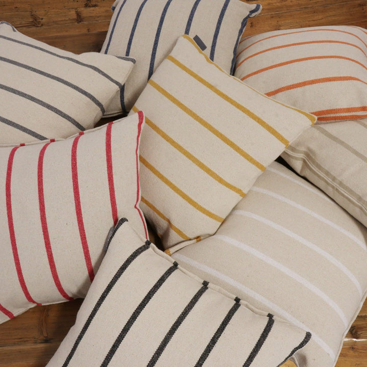 Austin Stripe Charcoal Cushion