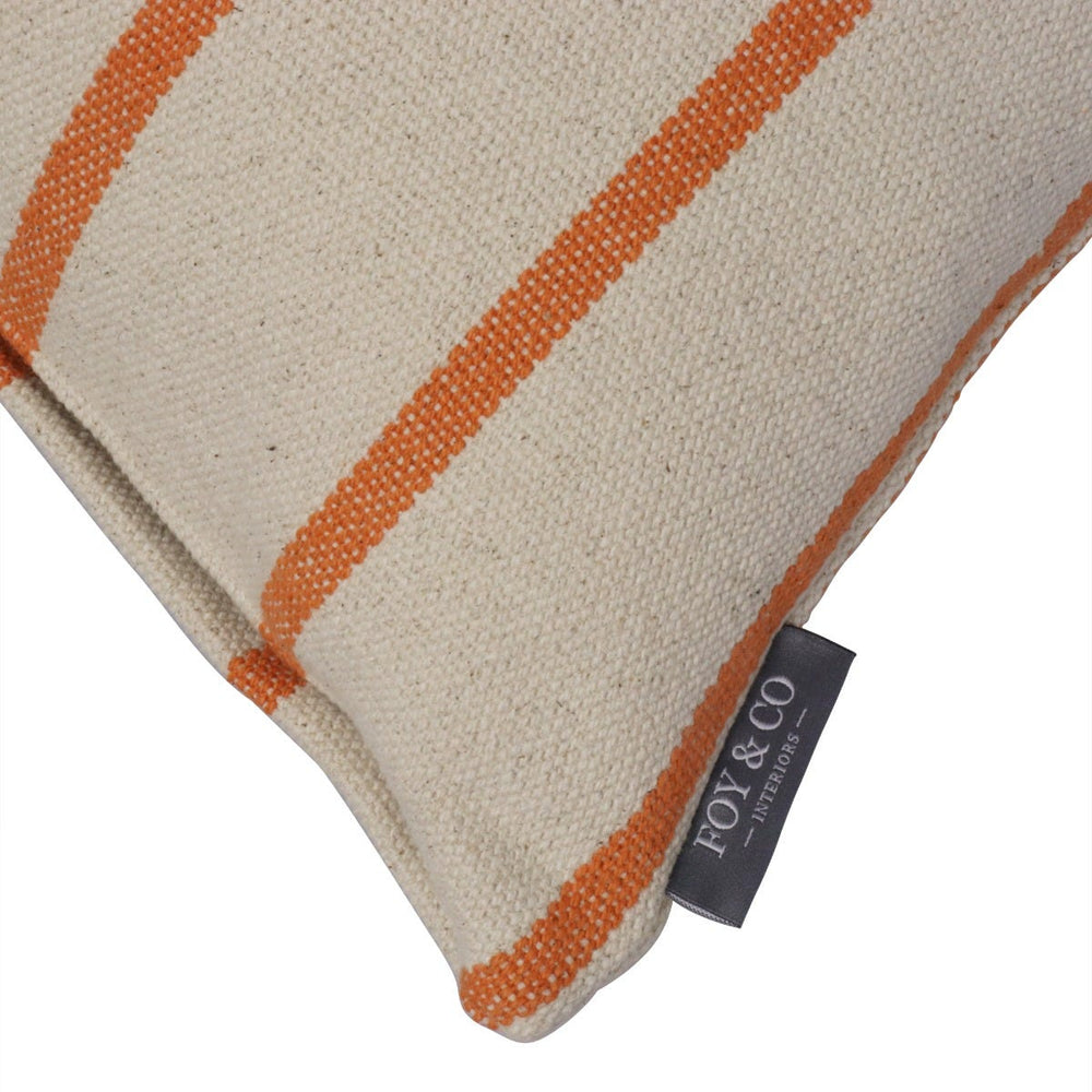 Austin Stripe Orange Cushion