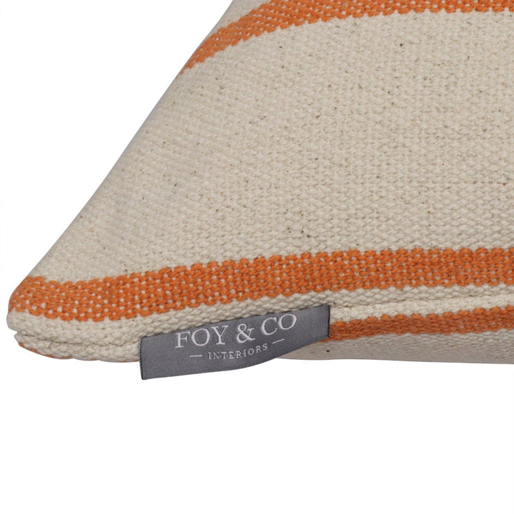 Austin Stripe Orange Cushion