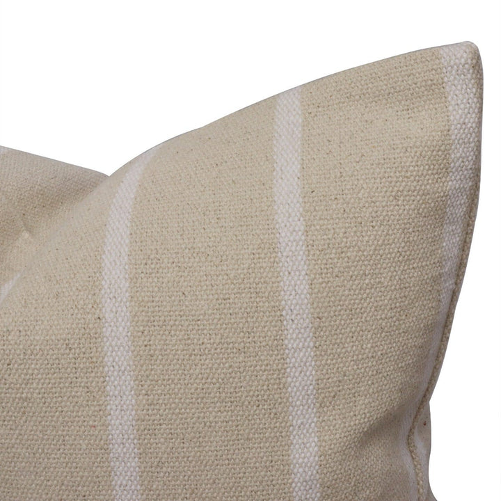 Austin Stripe White Cushion