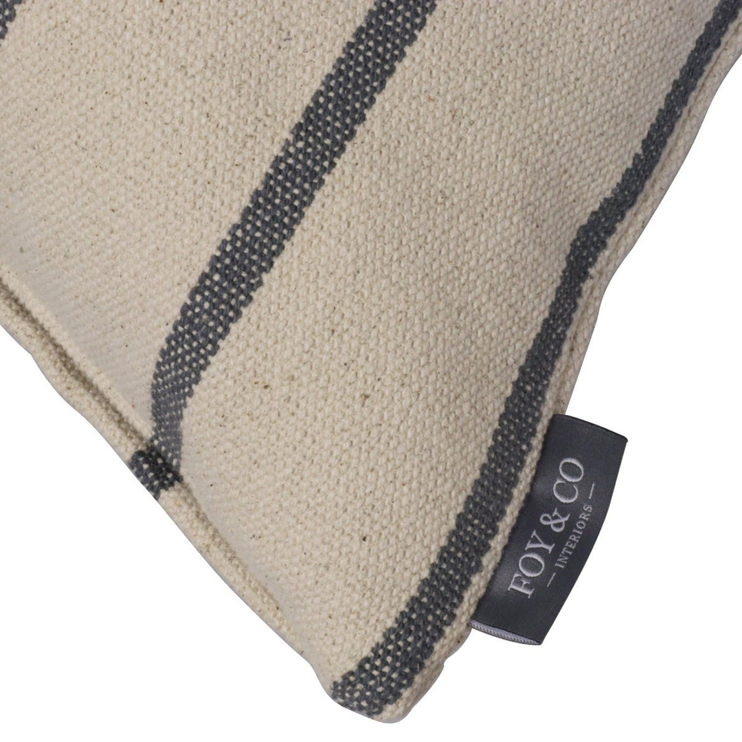 Austin Stripe Grey Cushion