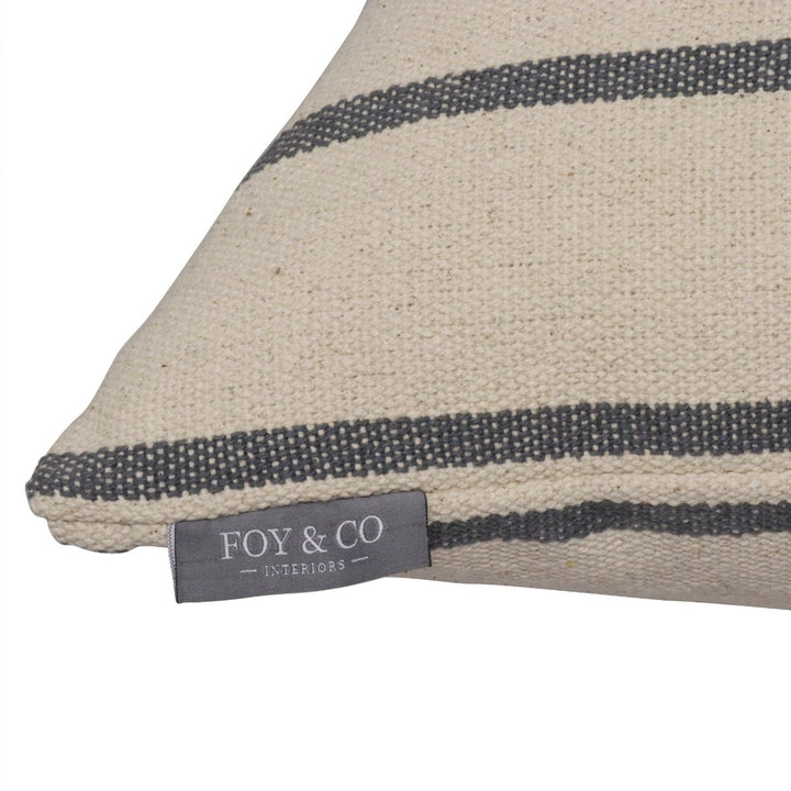 Austin Stripe Grey Cushion