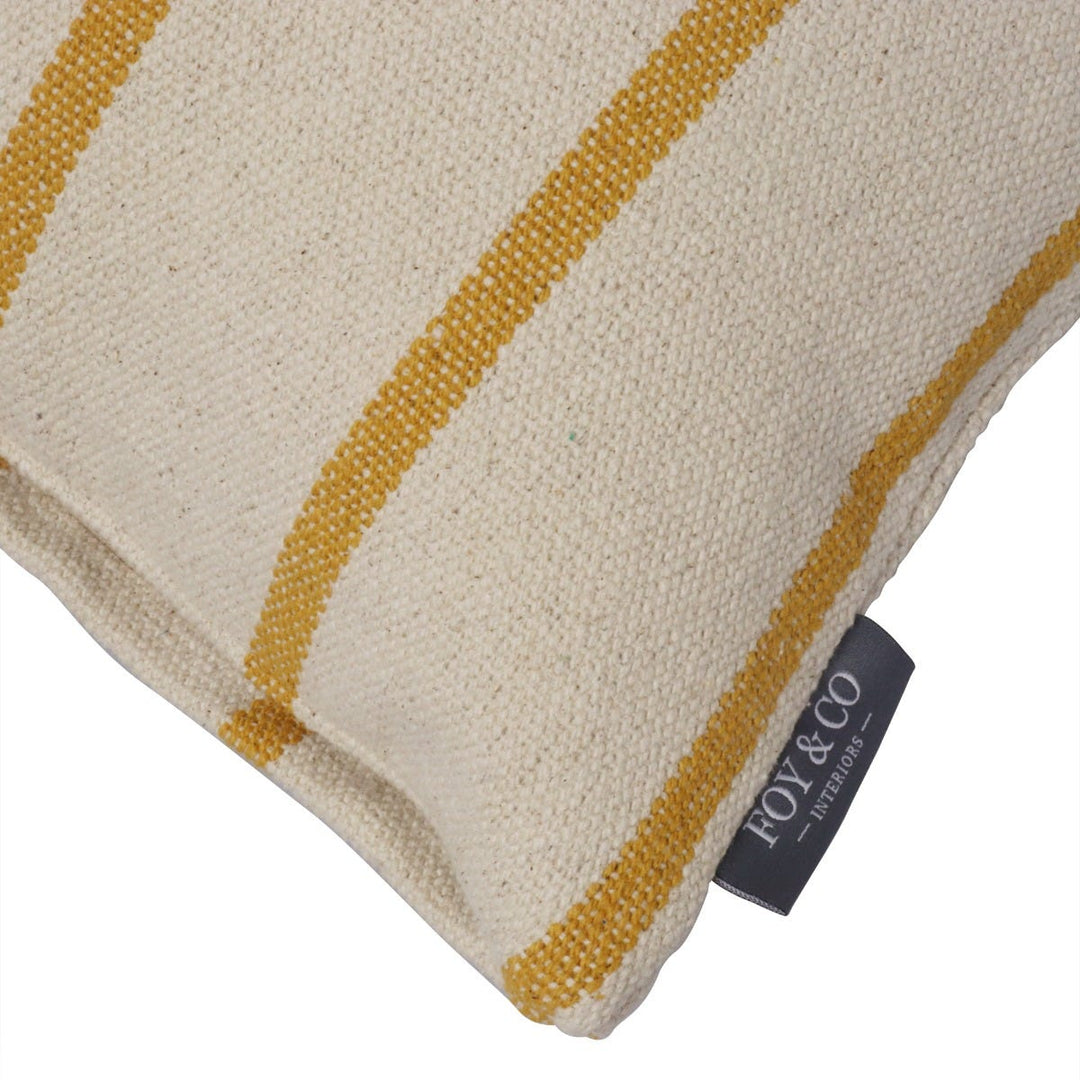 Austin Stripe Mustard Cushion