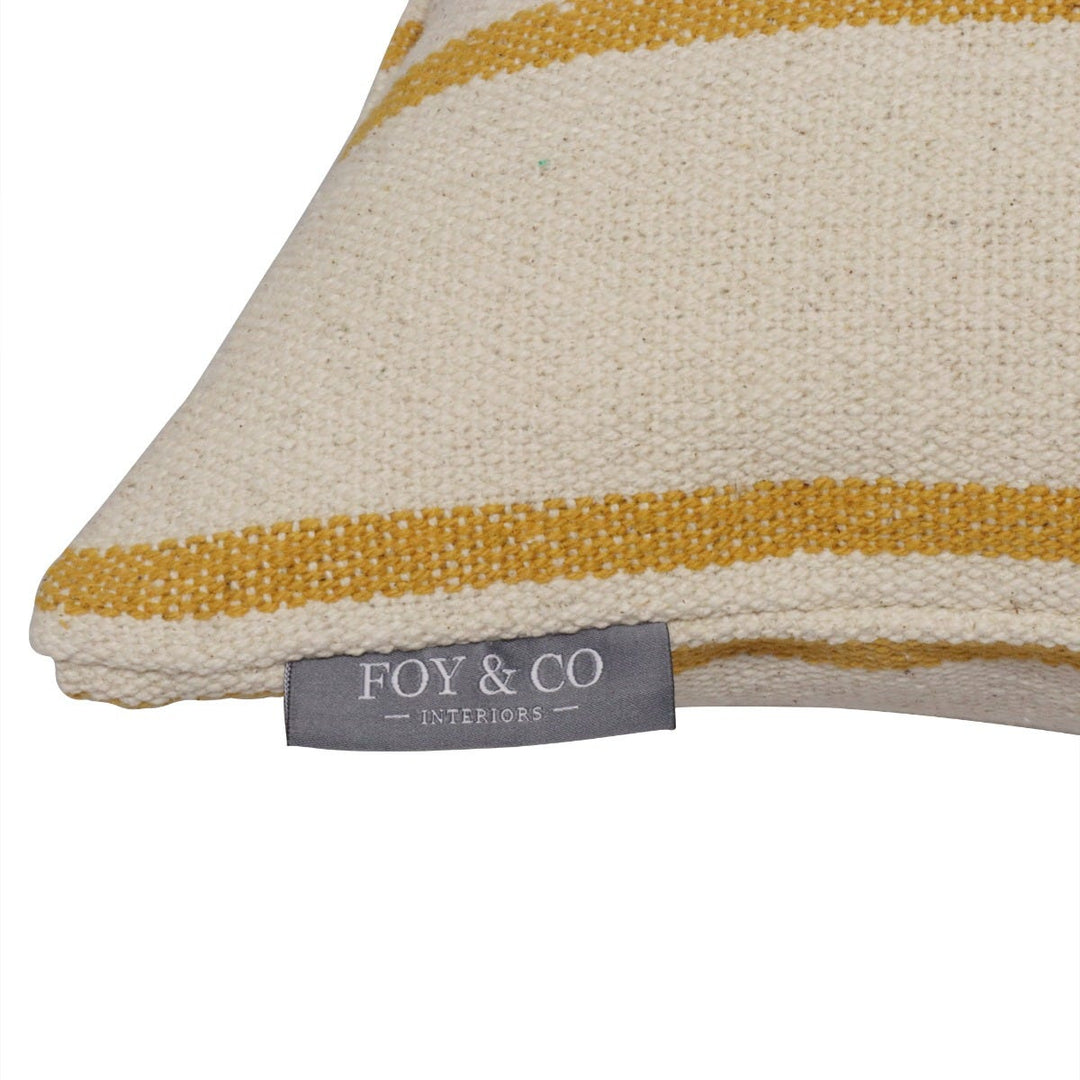 Austin Stripe Mustard Cushion