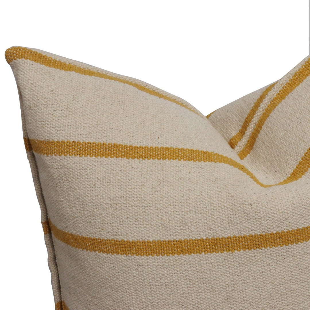 Austin Stripe Mustard Cushion