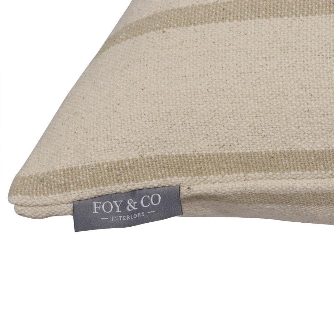 Austin Stripe Natural Cushion