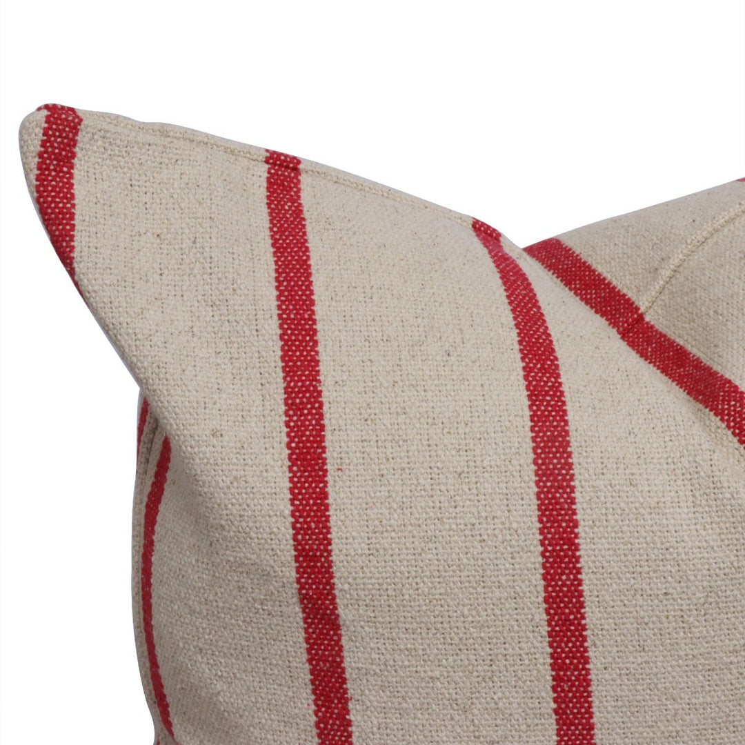 Austin Stripe Red Cushion