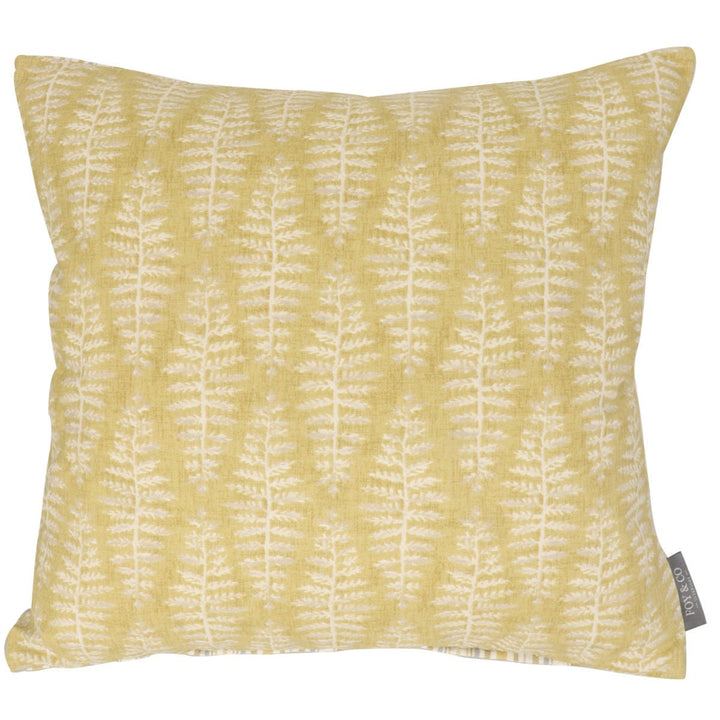 Clearance Fernia Yellow 20" Cushion Cover