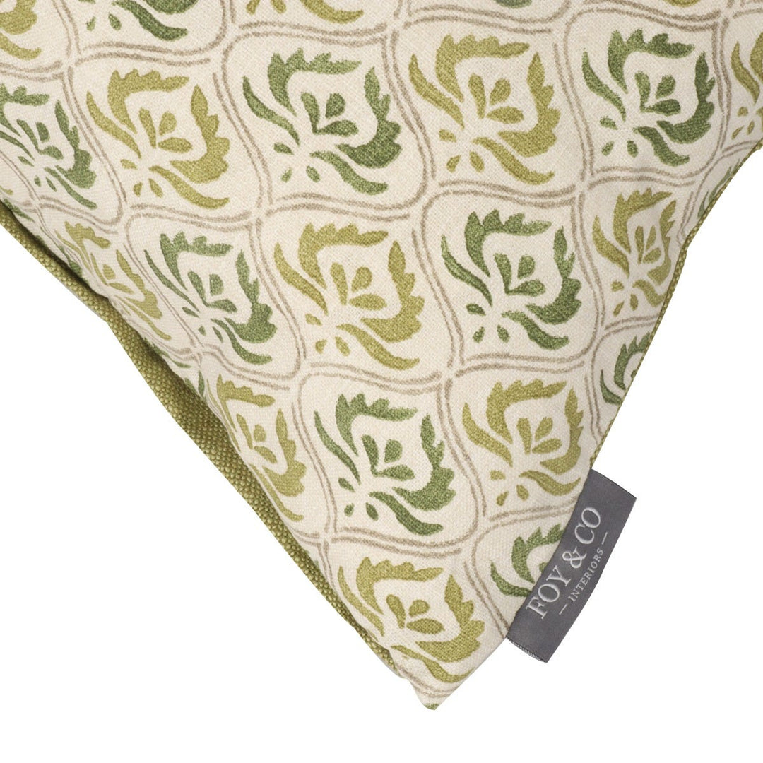 Clearance Anvi Green 24x16" Cushion Cover