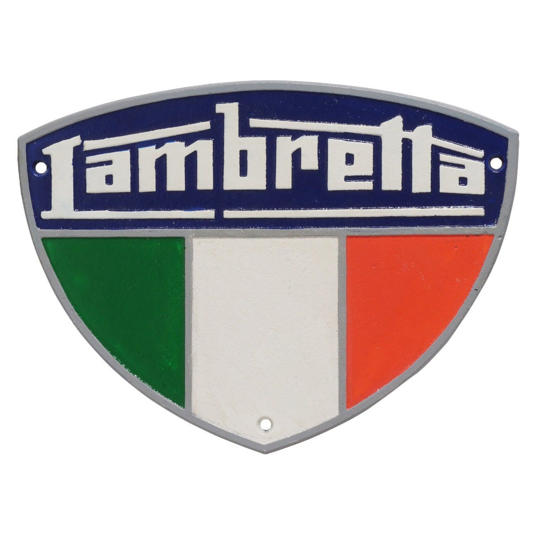 Lambretta Cast Iron Wall Sign