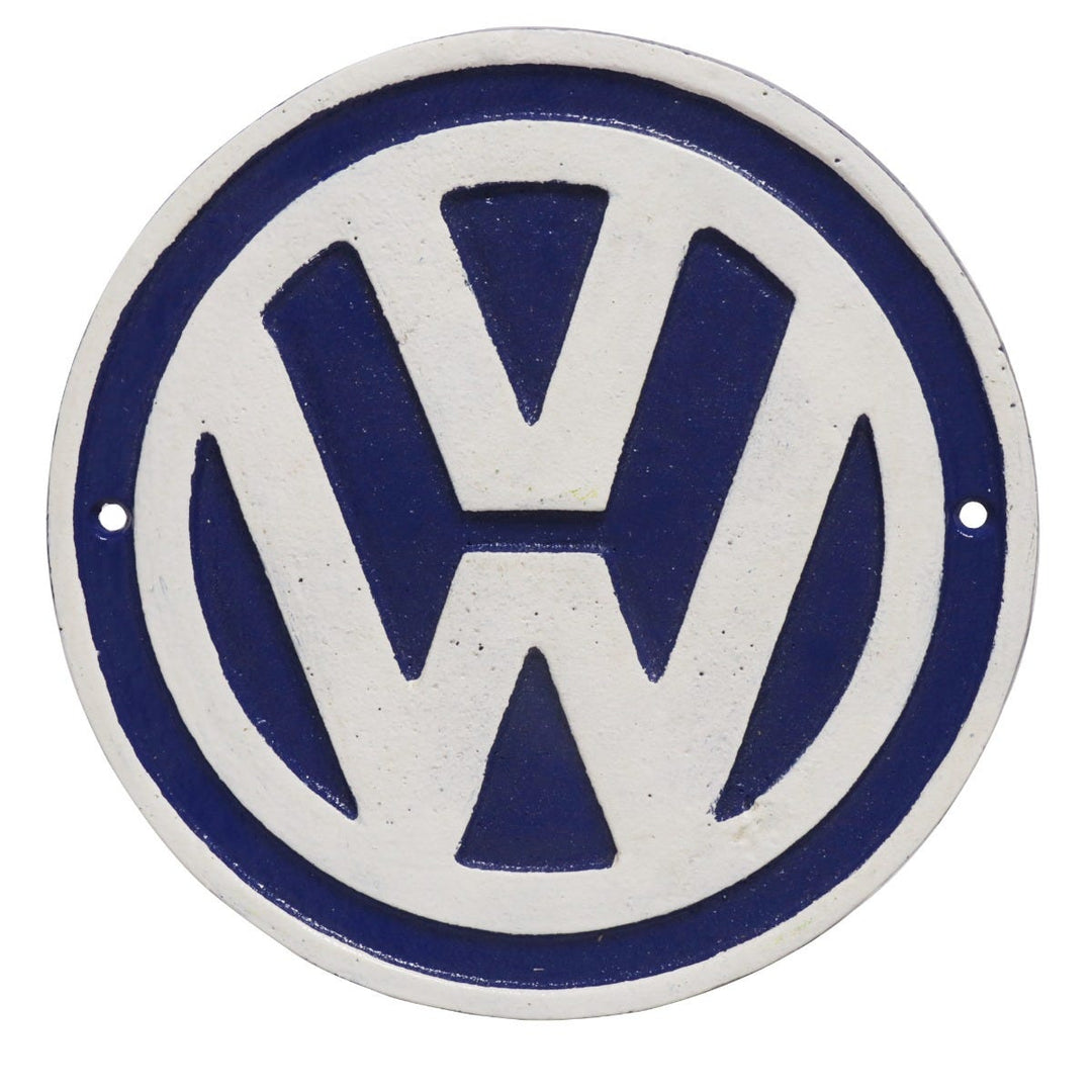 VW Logo Cast Iron Wall Sign