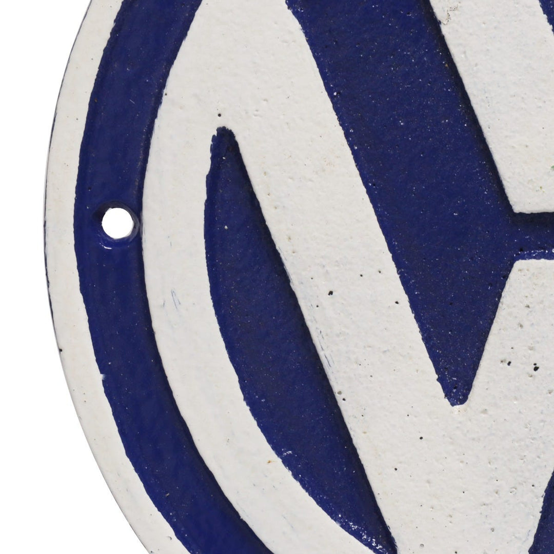 VW Logo Cast Iron Wall Sign