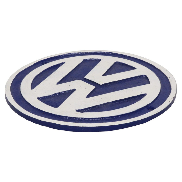VW Logo Cast Iron Wall Sign