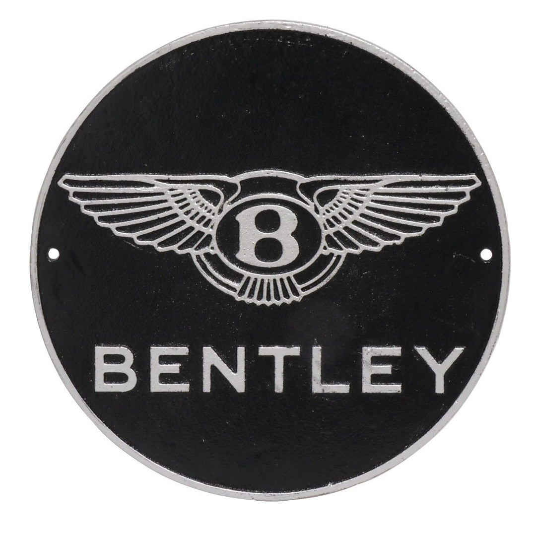 Bentley Cast Iron Wall Sign