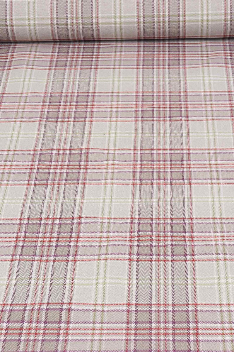 Voyage Maison Lythmore Plum Check Fabric