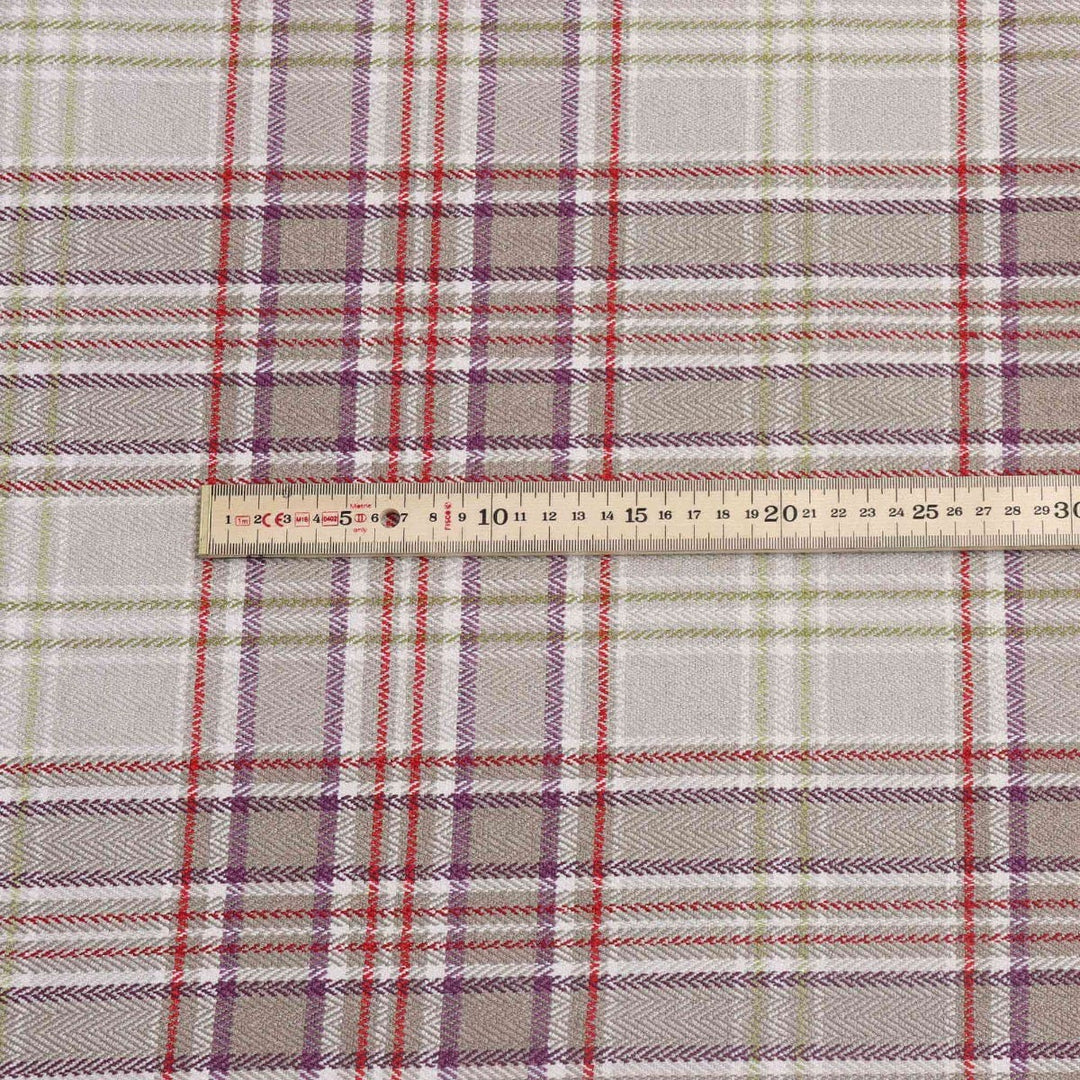 Voyage Maison Lythmore Plum Check Fabric