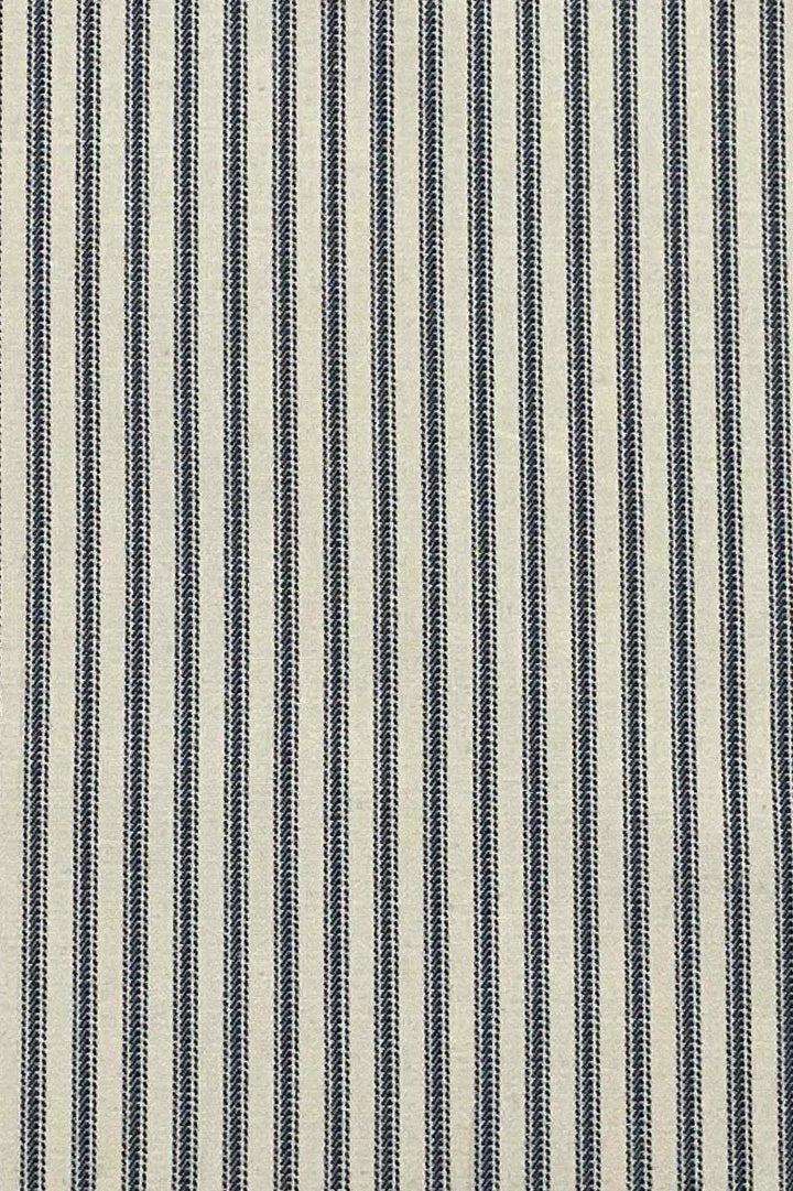 Luxury Navy French Ticking Stripe Fabric