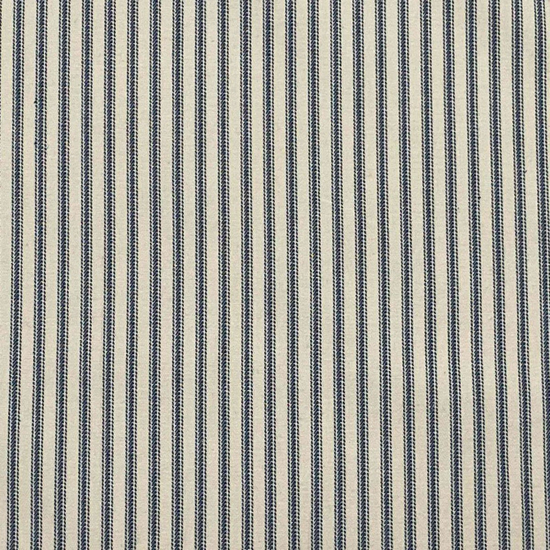 Luxury Navy French Ticking Stripe Fabric