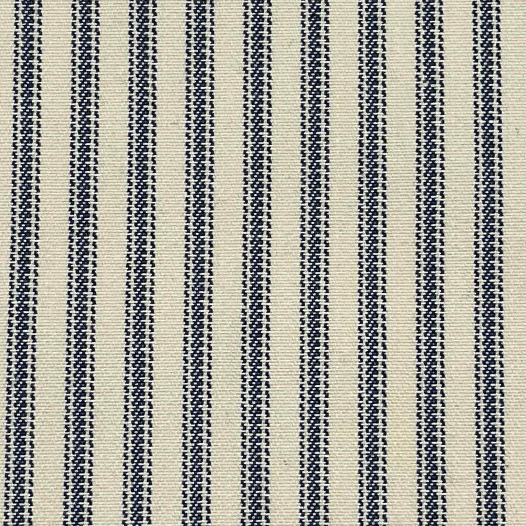 Luxury Navy French Ticking Stripe Fabric