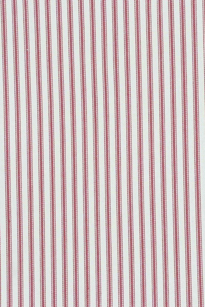 Luxury Red French Ticking Stripe Fabric