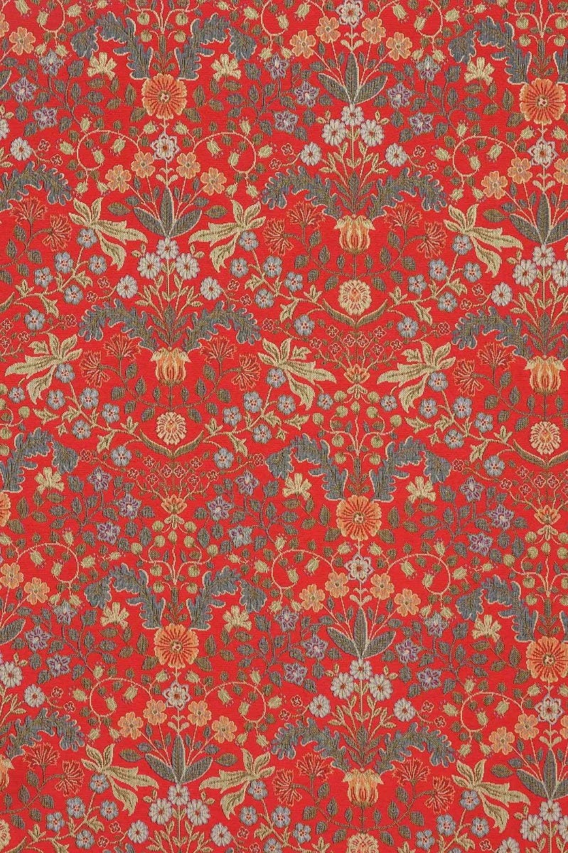 Barrington Morris Tapestry Red Fabric
