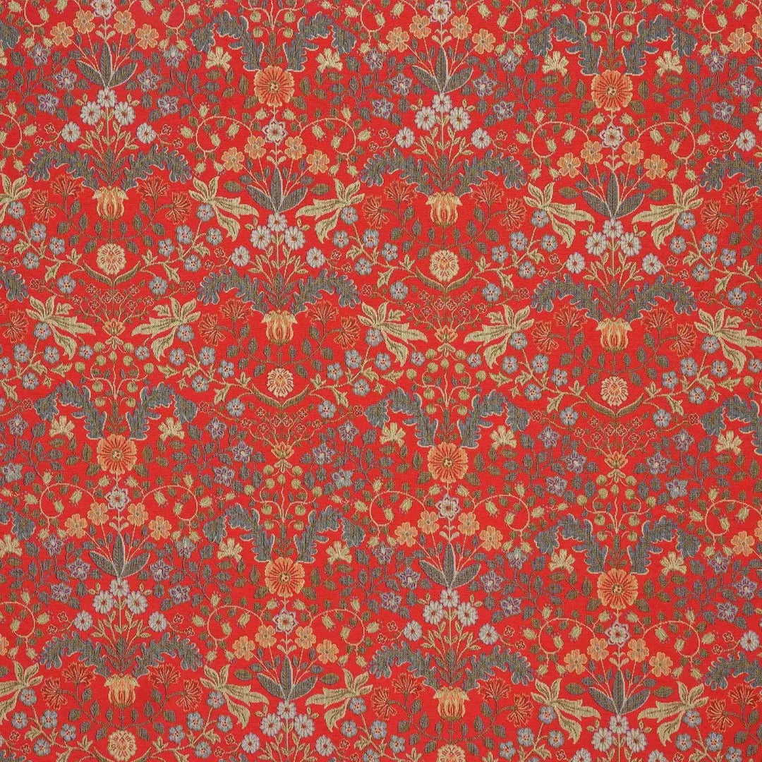 Barrington Morris Tapestry Red Fabric